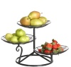 3 Tier Metal Fruit & Bread Basket - Appears New