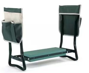 Garden Kneeler and Seat Bench with 2 Tool Pouches 