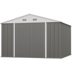 Patiowell 10-ft x 10-ft Galvanized Steel Storage Shed