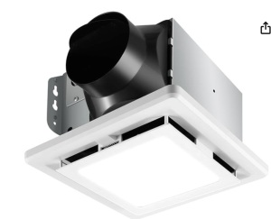 JOEAONZ 110 CFM Quiet, 6500K 800LM Bathroom Ventilation Fan Light Combo