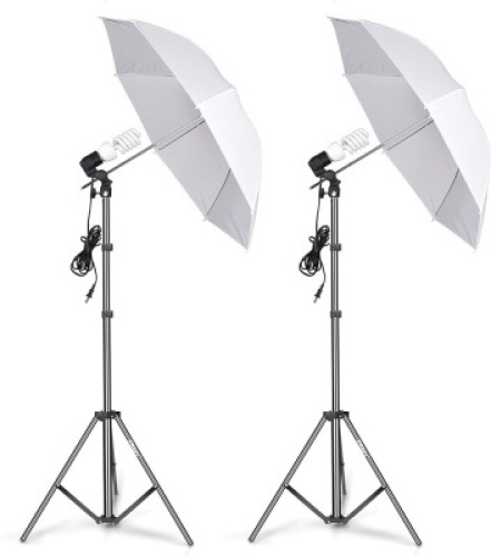 EMART Photography Umbrella Lighting Kit, 400W 5500K Continuous Reflector Lights - E-Comm Return, Appears New&nbsp;