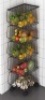 BENOSS 5 Layer Metal Wire Basket with Wheels and Cover - New