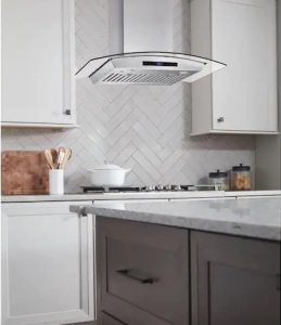 Vissani 30 in. W Convertible Glass Wall Mount Range Hood with 2 Charcoal Filters in Stainless Steel$426.80