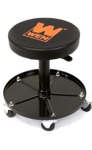 WEN 73012 300-Pound Capacity Pneumatic Rolling Mechanic Stool Seat