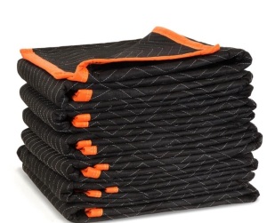 WEN 272406 72-Inch by 40-Inch Heavy Duty Padded Moving Blankets, 6-Pack