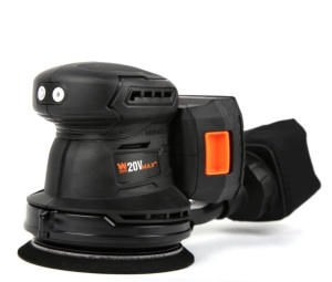 WEN 20405 20V Max Cordless Brushless 5-Inch Random Orbit Rotary Sander with 2.0 Ah Lithium-Ion Battery and Charger