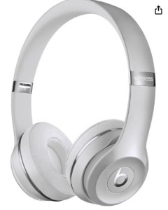 Beats Solo3 Wireless On-Ear Headphones - Apple W1 Headphone Chip, Class 1 Bluetooth, 40 Hours of Listening Time, Built-in Microphone - Silver