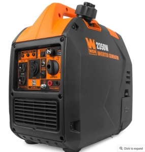 WEN 56235i Super Quiet 2350-Watt Portable Inverter Generator with Fuel Shut Off, CARB Compliant, Ultra Lightweight$429.99