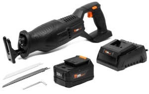 WEN 20630 20V Max Brushless Cordless Reciprocating Saw with 4.0Ah Lithium-Ion Battery and Charger$129.99