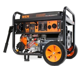 WEN DF1100X 11000-Watt 120-Volt/240-Volt Dual Fuel Transfer-Switch Ready Electric Start Portable Generator with Wheel Kit and CO Shutdown Sensor$1028.36 