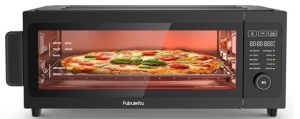 Air Fryer Toaster Oven Combo - Fabuletta 10-in-1 Countertop Convection Oven 1800W, Flip Up & Away Capability for Storage Space, Oil-Less Air Fryer Oven Fit 12" Pizza, 9 Slices Toast, 5 Accessories$139.99