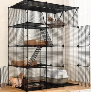 4 Tier Cat Cage LargeKennels for 1-3 Cats, Indoor $99.99