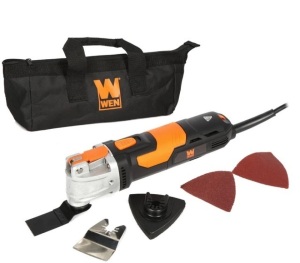 WEN MT3537 3.5A Quick-Release Variable Speed Multi-Function Oscillating Tool Kit with Accessories and Carrying Case