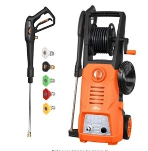 TS-HPW4 3000PSI Car Pressure Washer 2000W Electric Pressure Washer Household with 5 Nozzles, Detergent Tank Ideal for Cleaning Home, Car, Garden$172.99