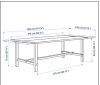 NORDVIKEN Extendable table, antique stain, 82 5/8/113 3/4x41 3/8 " $699.00 - 2