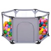 Arkmiido Baby Playpen Portable Play Yard for Toddlers for Indoor or Outdoor, Grey - Appears New 