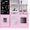 Pretend Play Kitchen Wooden Toy Set for Kids with 11 Accessories $179.99