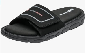 Alpine Swiss Gabe Mens Memory Foam Slide Sandals Adjustable Comfort Athletic Slide lot of 2