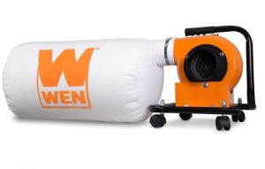 WEN DC3401 5.7-Amp 660 CFM Rolling Dust Collector with 12-Gallon Bag and Optional Wall Mount