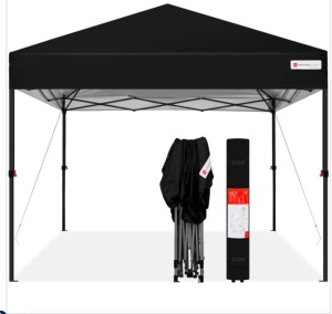 One-Person Setup Instant Pop Up Canopy w/ Wheeled Bag - 10x10ft