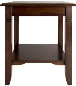 Winsome Wood Nolan Occasional Table, Cappuccino 20.00 x 20.00 x 21.97 Inches