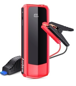 Audew 2000A Peak 20000mAh Car Jump Starter for All Gas Engines or Up To 8.5L Diesel Engines with LCD Power Display