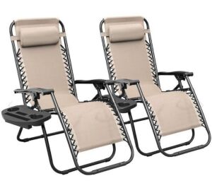 Zero Gravity Patio Chair, Set of 2 