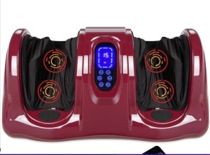 Therapeutic Foot Massager w/ High Intensity Rollers, Remote, 3 Modes