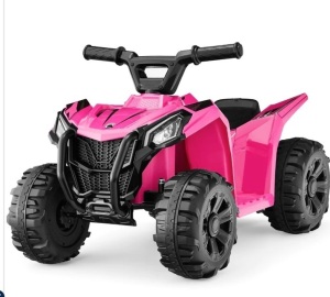 6V Kids Ride-On 4-Wheeler Quad ATV Car w/ 1.8mph Max Speed, Treaded Tires