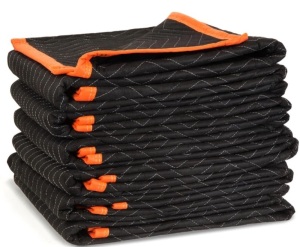 WEN 272406 72-Inch by 40-Inch Heavy Duty Padded Moving Blankets, 6-Pack