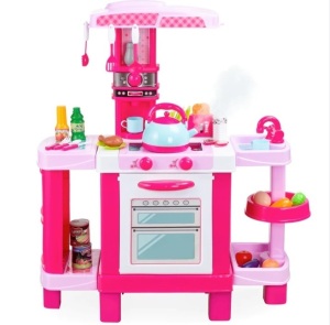 Pretend Play Kitchen Toy Set for Kids with Water Vapor Teapot $109.99