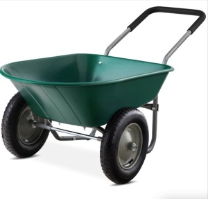 Dual-Wheel Wheelbarrow Garden Cart $169.99