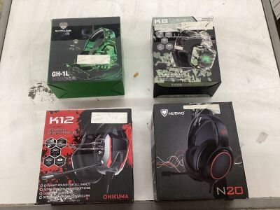 Lot of (4) Gaming Headsets 