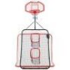 5-in-1 Double-Sided Outdoor Athletic Sports Center w/ Metal Frame&nbsp;