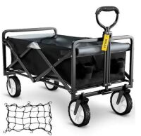 3.2 cu. ft. Steel Collapsible Folding Wagon Cart 176 lbs. Load&nbsp;&nbsp;