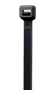 24 in. Heavy-Duty Cable Tie, Black UV (15-Pack)