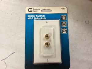 4 pack Speaker wall plates with 2 binding post