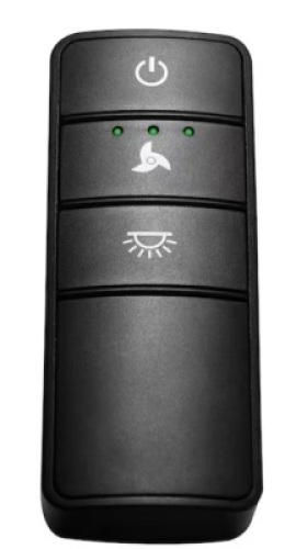 Universal 3-speed Damp Rated Ceiling Fan Remote Control with Dimming Black. Lot of 2