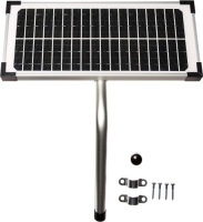 10 Watt Solar Panel Kit (FM123) for Mighty Mule Automatic Gate Openers,Black Cell