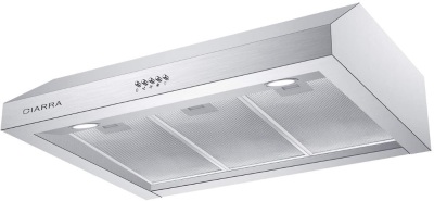 CIARRA CAS75908A 30" Pro-Style Under Cabinet Range Hood with 3 Speed Exhaust Fan, Cast Aluminum Motor Housing, Mesh Filters, Push Button - Appears New 