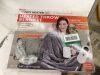 50 in. x 60 in. Grey Heated Throw Blanket - 3