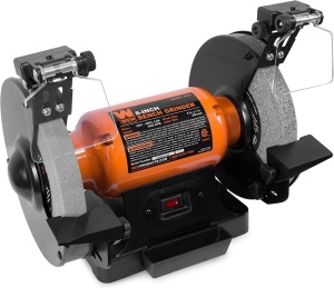 WEN BG4282 4.8-Amp 8-Inch Single Speed Bench Grinder with LED Work Lights 