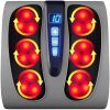 Shiatsu Foot Massager Platform w/ 6 Rollers, Heat Function 