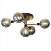 BOKT Flush Mount 5 Light Glass Globe Sputnik Light - Appears New