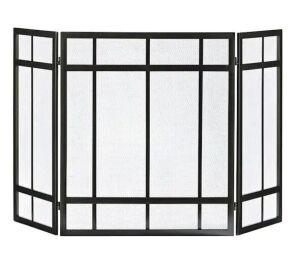 Pleasant Hearth Mission Style 3-Panel Fireplace Screen  