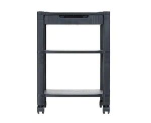 Classify 3-Shelf Mobile Printer Cart in Black 