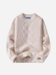 Aelfric Eden Solid Color Crew Neck Sweater, Med