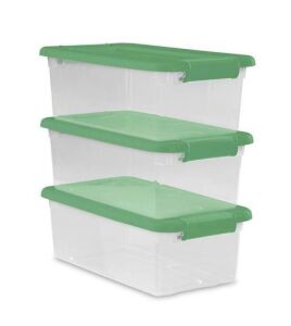 Case of (4) Sterilite 6 Qt. Latching Boxes, Set of 3 