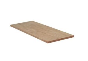 Hampton Bay 6 ft. L x 25 in. D Unfinished Hevea Solid Wood Butcher Block Countertop With Square Edge