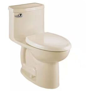 American Standard Compact Cadet 3 FloWise Tall Height 1-Piece 1.28 GPF Single Flush Elongated Toilet in Bone, Seat Included